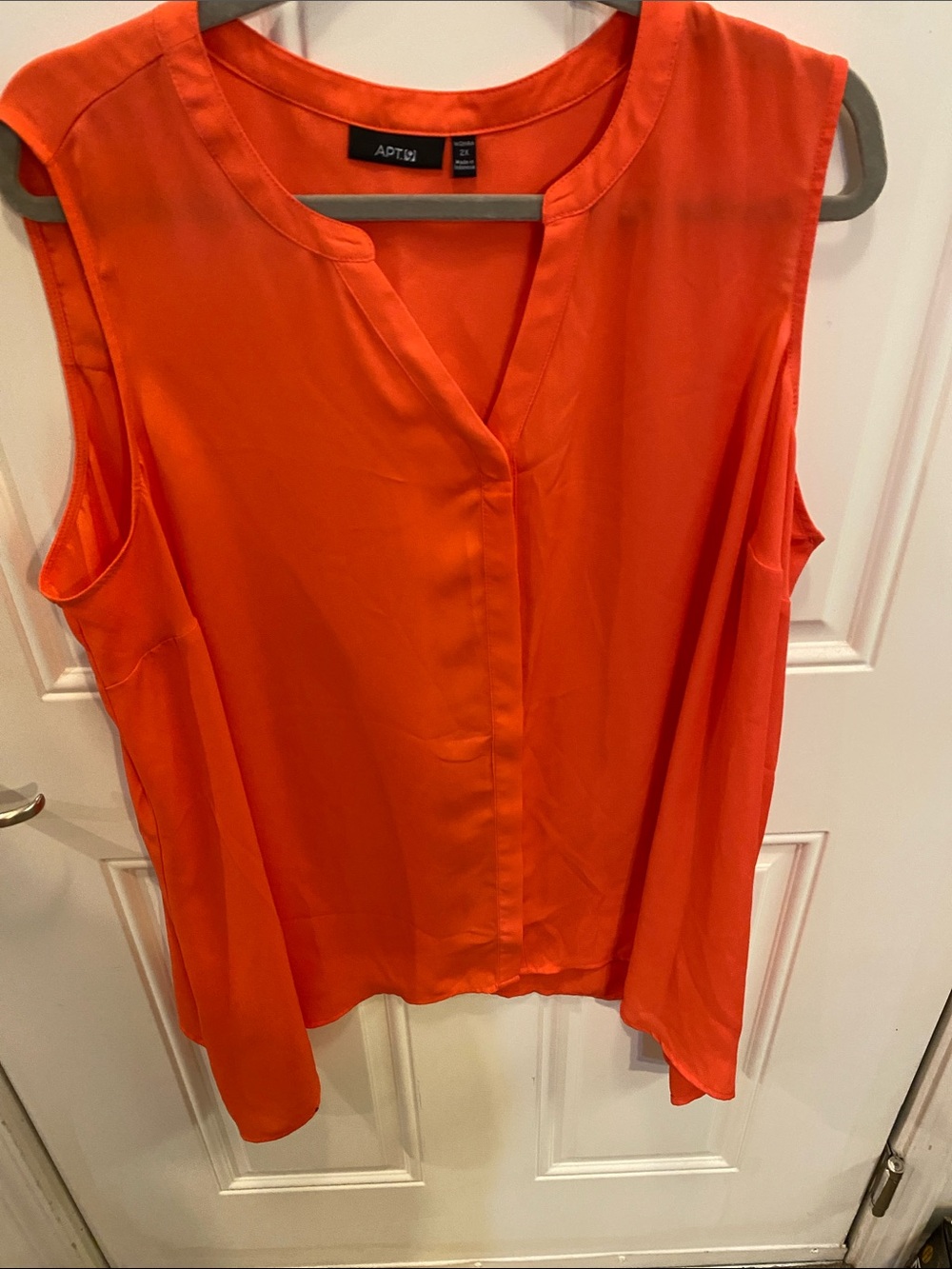 Apt. 9 Orange Sleeveless V-Neck Camisole